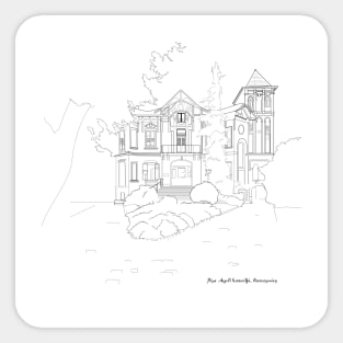 Old Manor House - Architectyral Design Sticker